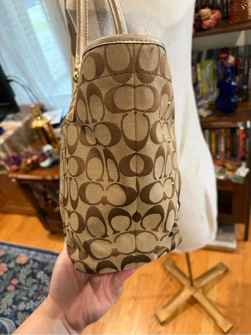 🛑 Coach Bleecker with Floral Appliqués - F16276
